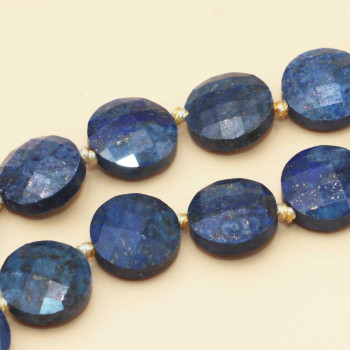 Lapislazzuli gettone sfacc. 12 mm AAAA Quality 4 pz