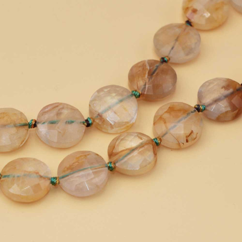 Quarzo citrino gettone sfacc. 12 mm AAAA Quality 4 pz