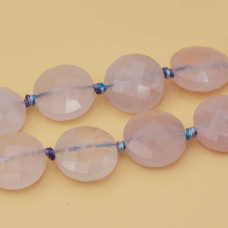 Quarzo rosa gettone sfacc. 12 mm AAAA Quality 4 pz Quarzo rosa gettone sfacc. 12 mm AAAA Quality 4 pz