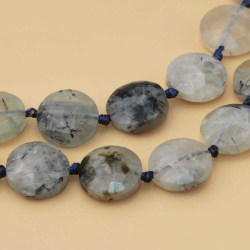 Quarzo rutilato gettone sfacc. 12 mm AAAA Quality 4 pz