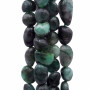 Pepite agata verde muschiata 6/10 mm filo 35 cm