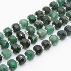 Rondelle pietre dure agata verde 7.5x6 mm sfacc. conf. 6 pz