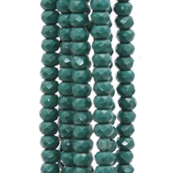 Pietre dure rondelle agata verde 4x3 mm filo 40 cm