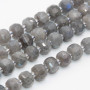 Rondelle pietre dure labradorite 7.5x6 mm sfacc. conf. 6 pz