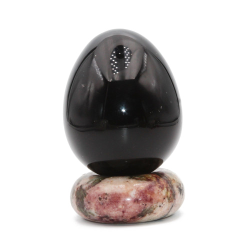 Uova pietra dura onice 70 mm 271 grammi