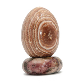 Uova pietra dura rodocrosite 68 mm 243 grammi