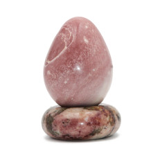 Uova pietra dura rodonite 63 mm 190 grammi Uova pietra dura rodonite 63 mm 190 grammi