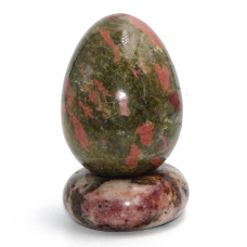 Uova pietra dura unakite 70 mm 290 grammi