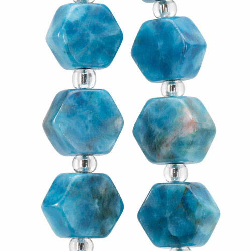 Apatite esagonale 8 mm liscia conf. 6 pz