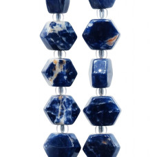 Sodalite esagonale 8 mm liscia conf. 6 pz Sodalite esagonale 8 mm liscia conf. 6 pz