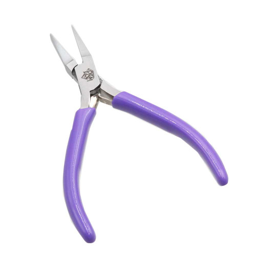 Pinza punta piatta professionale rivestita plastica 1 pz