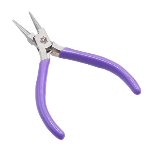 Pinza punta tonda professionale rivestita plastica 1 pz