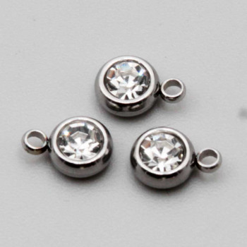 Punto luce acciaio 5.5 mm bianchi conf. 1 pz