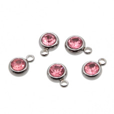 Punto luce acciaio 5.5 mm pink conf. 1 pz Punto luce acciaio 5.5 mm pink conf. 1 pz