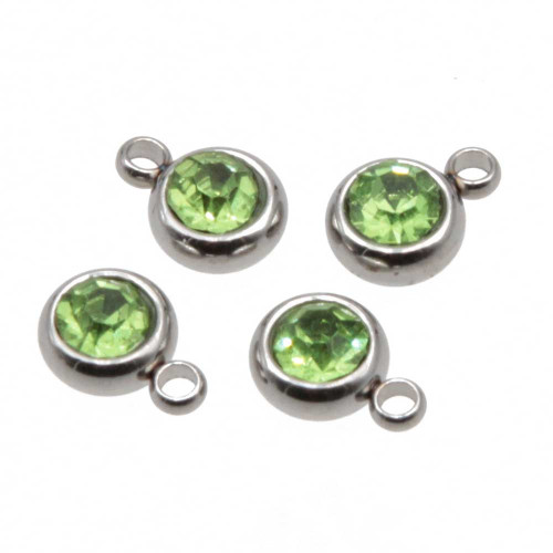 Punto luce acciaio 5.5 mm verde conf. 1 pz