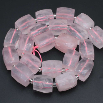 Quarzo rosa colonna 16x11 mm sfac. conf. 2 pz