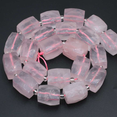 Quarzo rosa colonna 16x11 mm sfac. conf. 2 pz