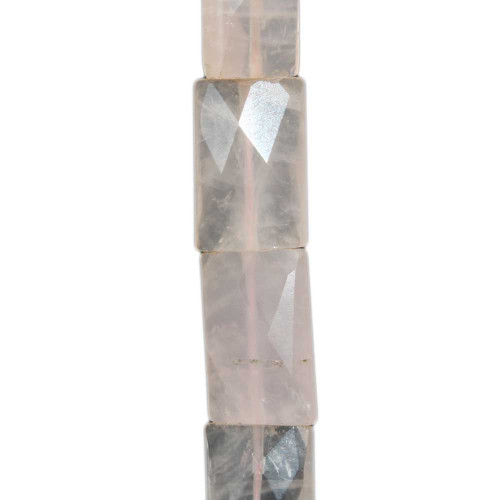 Quarzo rosa rettangolo sfac. 25x15.5 mm 1 pz