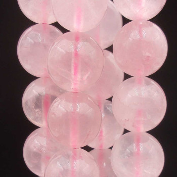 Quarzo rosa tondo liscio 12 mm grado A+ pacco 10 pz