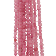 Quarzo rosa tondo sfac. 3 mm circa filo 40 cm