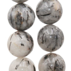 Quarzo rutilato tondo liscio 14 mm grado A++ 2 pz