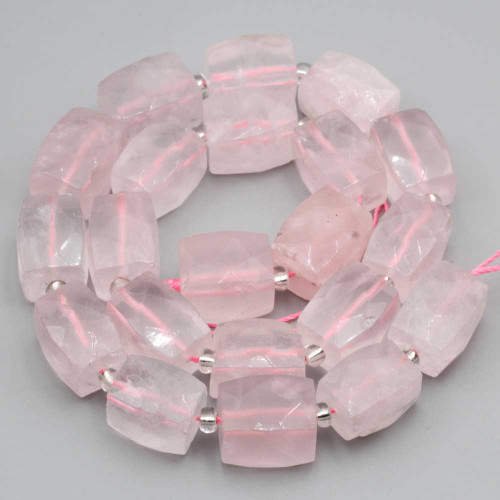 Quarzo rosa colonna 16x11 mm sfac. conf. 2 pz