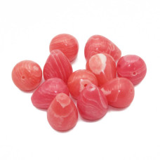 Pasta di rodocrosite gocce sfac. 18x14 mm conf. 4 pz