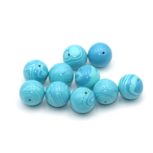 Pasta di rodrocrosite 13.5 mm azzurra conf. 10 pz