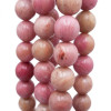 Rodonite tonda liscia 10.4 mm pacco 10 pezzi