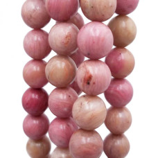 Rodonite tonda liscia 10.4 mm pacco 10 pezzi Rodonite tonda liscia 10.4 mm pacco 10 pezzi