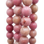 Rodonite tonda liscia 10.4 mm pacco 10 pezzi