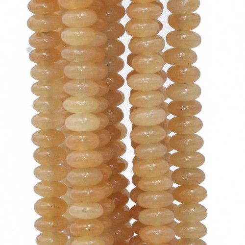 Giada arancio Rondelle 4x2 mm filo 40 cm