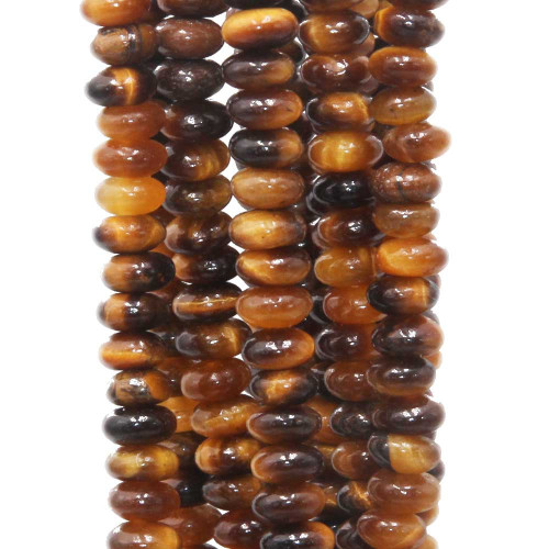 Occhio di tigre Rondelle 4x2 mm filo 40 cm