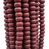 Perline rondelle in vetro marroni 8x4.5 mm filo 40 cm