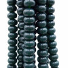 Perline rondelle in vetro verde smeraldo 8x4.5 mm filo 40 cm