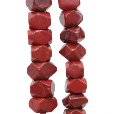 Pietre dure sasso diaspro rosso 10x8 mm circa conf. 6 pz