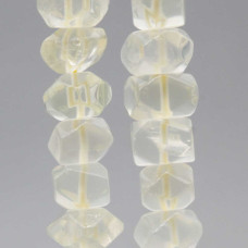 Pietre dure sasso quarzo lemon 10x8 mm circa conf. 6 pz