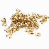 Pacco ingrosso Salvafilo in acciaio oro 6.3x5 mm 100 pz