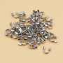 Salvafilo white gold plated 18kt 4x4.4 mm pacco 20 pz