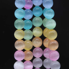 Selenite multicolor 10 mm liscia conf.10 pz