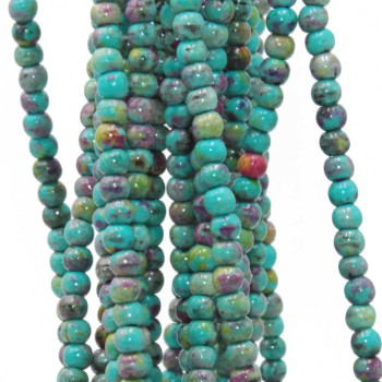 Turchese africano tondo liscio 3 mm filo 40 cm