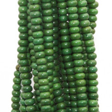 Rondelle di turchese verde 5x3 mm filo 40 cm Rondelle di turchese verde 5x3 mm filo 40 cm