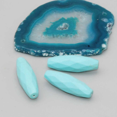 Turchese colonna sfacc.30x10 mm conf. 2 pz