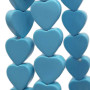Turchese lucido cuore 9.4 mm pacco da 10 pezzi