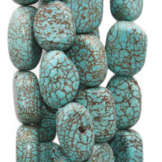Turchese pepita 15/16 mm lisce 10 pz