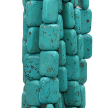 Turchese rettangolo 18x14 mm pacco 10 pz