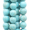 Turchese tondo liscio 13.5 mm pacco 10 pz