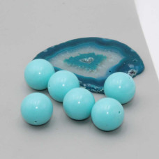 Turchese tondo liscio 18 mm conf. 4 pz Turchese tondo liscio 18 mm conf. 4 pz
