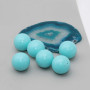 Turchese tondo liscio 18 mm conf. 4 pz