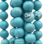 Turchese tondo liscio 8 mm filo 40 cm